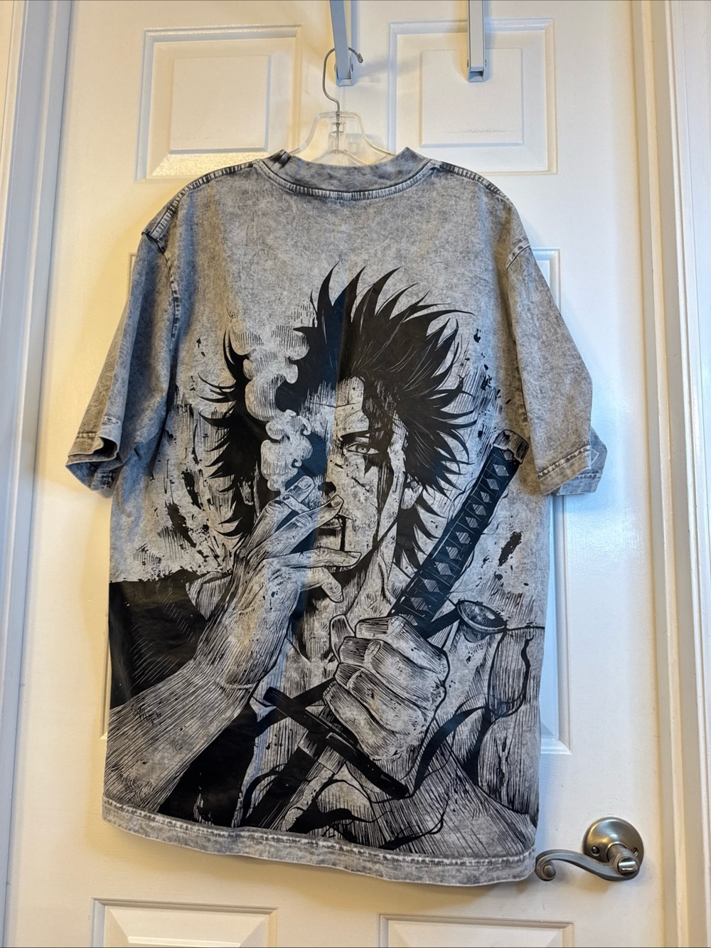 Wearova Yami Sukehiro x Black Bulls Black Clover Anime Double Printed Vintage XL